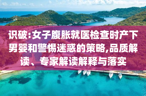 識破:女子腹脹就醫檢查時產下男嬰和警惕迷惑的策略,品質解讀、專家解讀解釋與落實