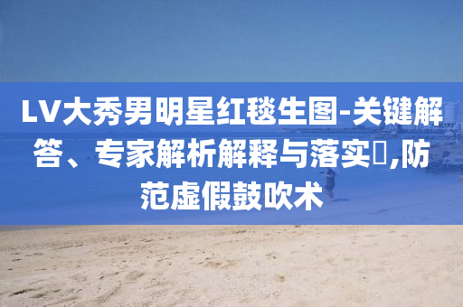 LV大秀男明星紅毯生圖-關鍵解答、專家解析解釋與落實?,防范虛假鼓吹術