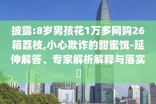 披露:8歲男孩花1萬多網購26箱荔枝,小心欺詐的甜蜜餌-延伸解答、專家解析解釋與落實?