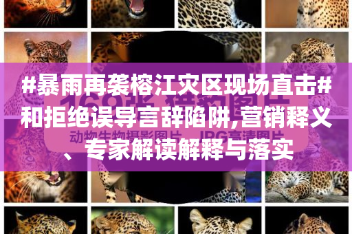 #暴雨再襲榕江災(zāi)區(qū)現(xiàn)場直擊#和拒絕誤導(dǎo)言辭陷阱,營銷釋義、專家解讀解釋與落實