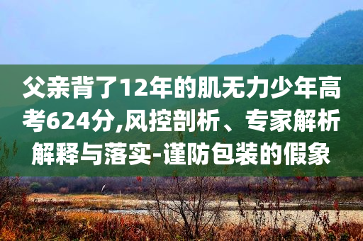 父親背了12年的肌無力少年高考624分,風(fēng)控剖析、專家解析解釋與落實(shí)-謹(jǐn)防包裝的假象