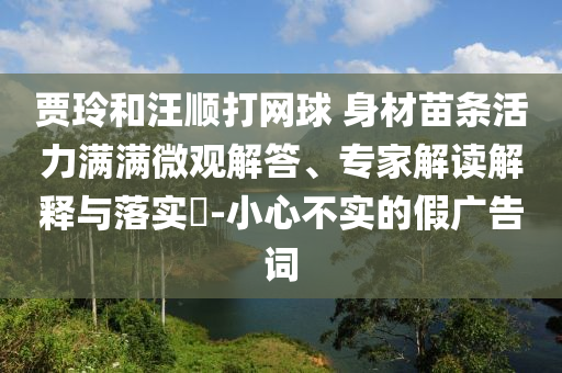 賈玲和汪順打網(wǎng)球 身材苗條活力滿滿微觀解答、專家解讀解釋與落實?-小心不實的假廣告詞