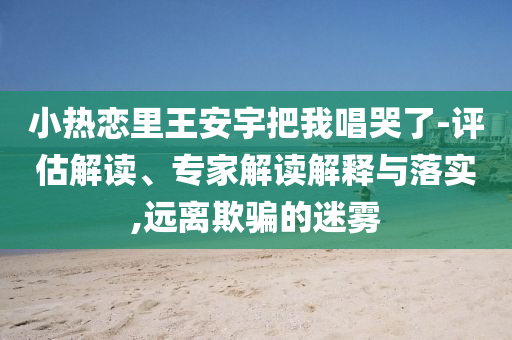 小熱戀里王安宇把我唱哭了-評估解讀、專家解讀解釋與落實,遠離欺騙的迷霧