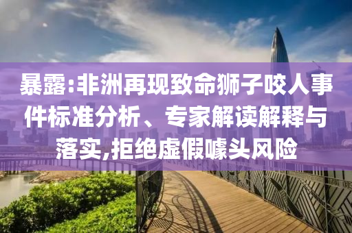 暴露:非洲再現(xiàn)致命獅子咬人事件標(biāo)準(zhǔn)分析、專家解讀解釋與落實(shí),拒絕虛假噱頭風(fēng)險(xiǎn)