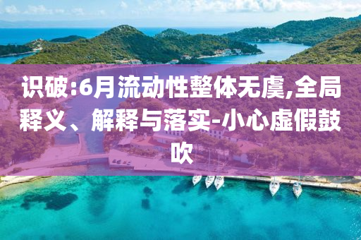 識破:6月流動性整體無虞,全局釋義、解釋與落實-小心虛假鼓吹