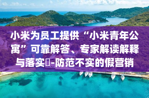 小米為員工提供“小米青年公寓”可靠解答、專家解讀解釋與落實?-防范不實的假營銷