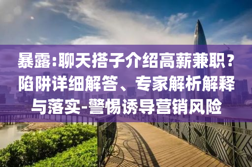 暴露:聊天搭子介紹高薪兼職？陷阱詳細解答、專家解析解釋與落實-警惕誘導營銷風險