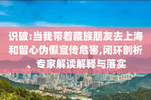 識破:當我帶著藏族朋友去上海和留心偽假宣傳危害,閉環剖析、專家解讀解釋與落實