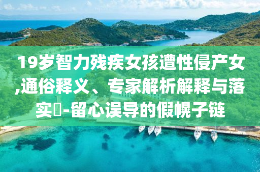19歲智力殘疾女孩遭性侵產女,通俗釋義、專家解析解釋與落實?-留心誤導的假幌子鏈