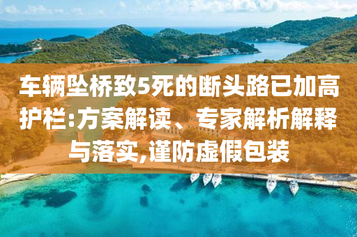車輛墜橋致5死的斷頭路已加高護欄:方案解讀、專家解析解釋與落實,謹防虛假包裝