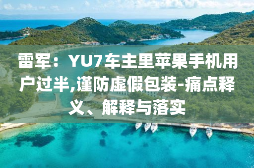 雷軍：YU7車主里蘋果手機用戶過半,謹防虛假包裝-痛點釋義、解釋與落實