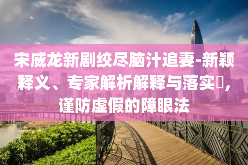 宋威龍新劇絞盡腦汁追妻-新穎釋義、專家解析解釋與落實(shí)?,謹(jǐn)防虛假的障眼法