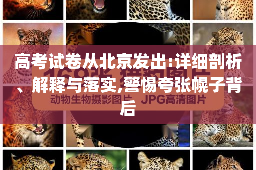 高考試卷從北京發出:詳細剖析、解釋與落實,警惕夸張幌子背后