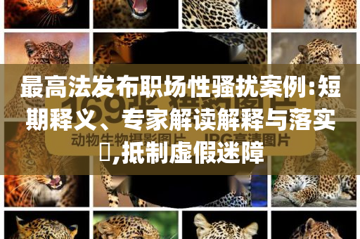 最高法發(fā)布職場性騷擾案例:短期釋義、專家解讀解釋與落實(shí)?,抵制虛假迷障