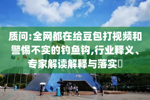 質問:全網都在給豆包打視頻和警惕不實的釣魚鉤,行業釋義、專家解讀解釋與落實?