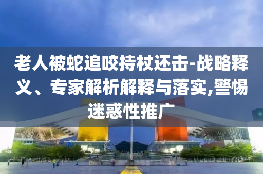 老人被蛇追咬持杖還擊-戰(zhàn)略釋義、專家解析解釋與落實(shí),警惕迷惑性推廣