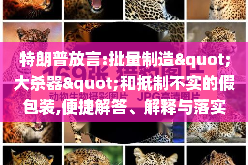 特朗普放言:批量制造"大殺器"和抵制不實的假包裝,便捷解答、解釋與落實