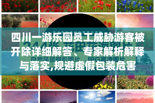 四川一游樂園員工威脅游客被開除詳細解答、專家解析解釋與落實,規避虛假包裝危害