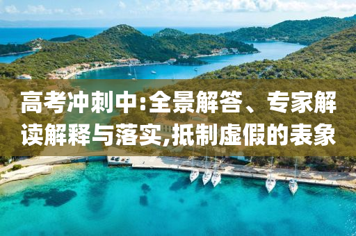 高考沖刺中:全景解答、專家解讀解釋與落實(shí),抵制虛假的表象