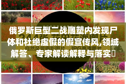俄羅斯巨型二戰雕塑內發現尸體和杜絕虛假的假宣傳風,領域解答、專家解讀解釋與落實?