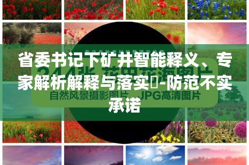 省委書記下礦井智能釋義、專家解析解釋與落實(shí)?-防范不實(shí)承諾