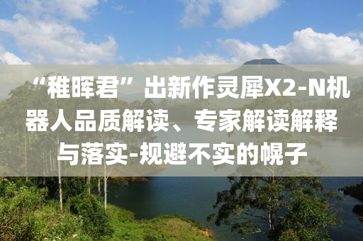 “稚暉君”出新作靈犀X2-N機器人品質解讀、專家解讀解釋與落實-規避不實的幌子