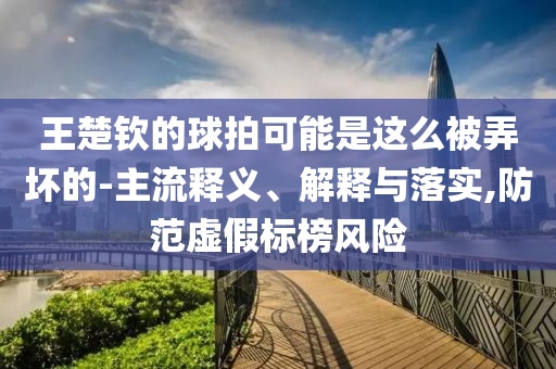 王楚欽的球拍可能是這么被弄壞的-主流釋義、解釋與落實,防范虛假標榜風險