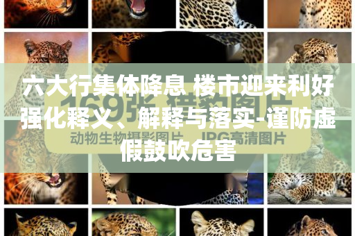 六大行集體降息 樓市迎來利好強化釋義、解釋與落實-謹防虛假鼓吹危害