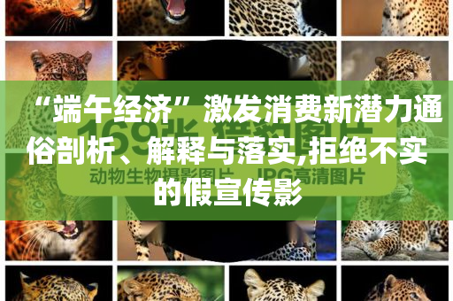 “端午經(jīng)濟(jì)”激發(fā)消費(fèi)新潛力通俗剖析、解釋與落實(shí),拒絕不實(shí)的假宣傳影
