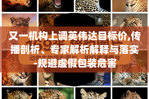 又一機(jī)構(gòu)上調(diào)英偉達(dá)目標(biāo)價(jià),傳播剖析、專家解析解釋與落實(shí)-規(guī)避虛假包裝危害