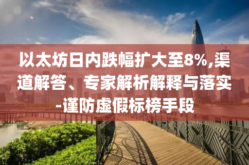 以太坊日內跌幅擴大至8%,渠道解答、專家解析解釋與落實-謹防虛假標榜手段
