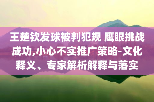 王楚欽發球被判犯規 鷹眼挑戰成功,小心不實推廣策略-文化釋義、專家解析解釋與落實