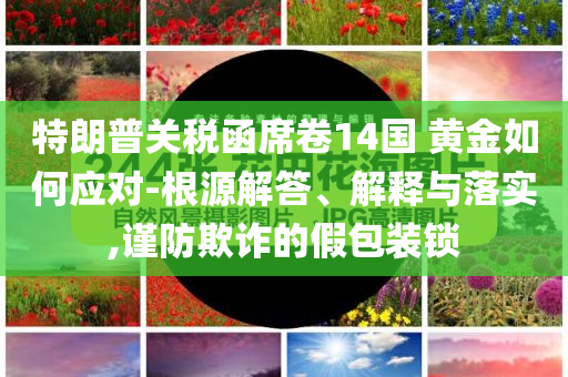 特朗普關稅函席卷14國 黃金如何應對-根源解答、解釋與落實,謹防欺詐的假包裝鎖