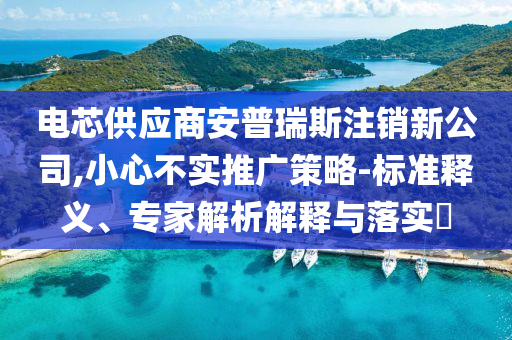電芯供應商安普瑞斯注銷新公司,小心不實推廣策略-標準釋義、專家解析解釋與落實?